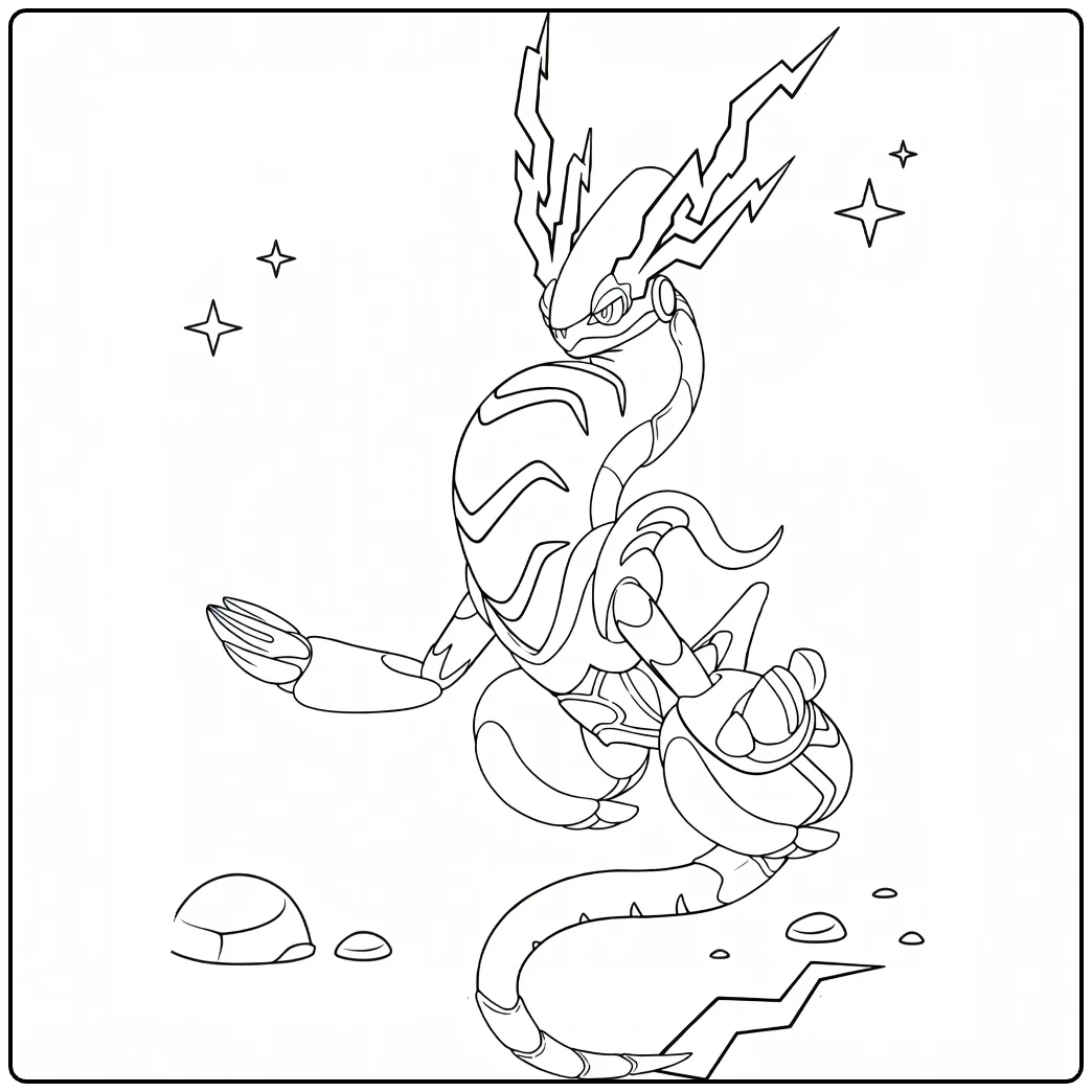 Dynamische Miraidon coloring page