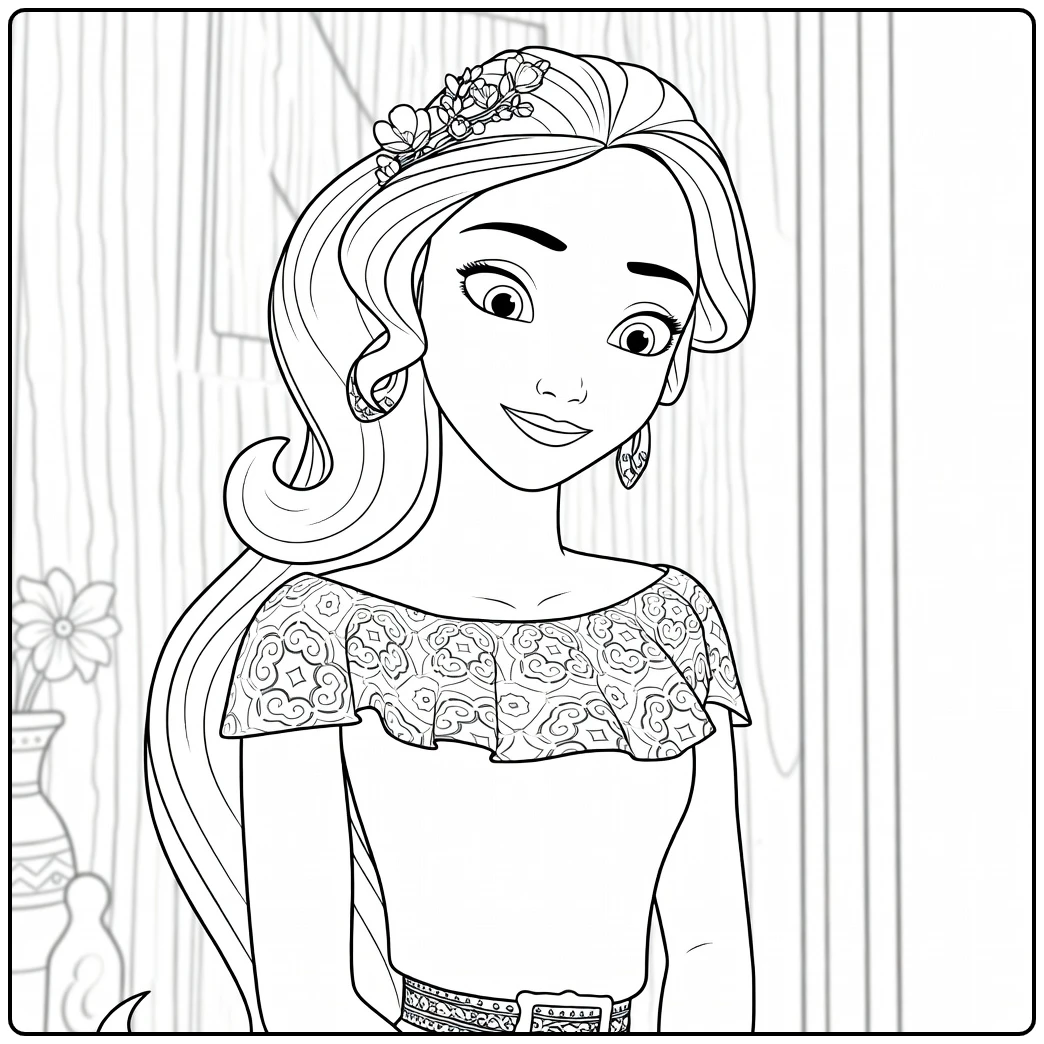 elena of Avalor Disney Heldin coloring page