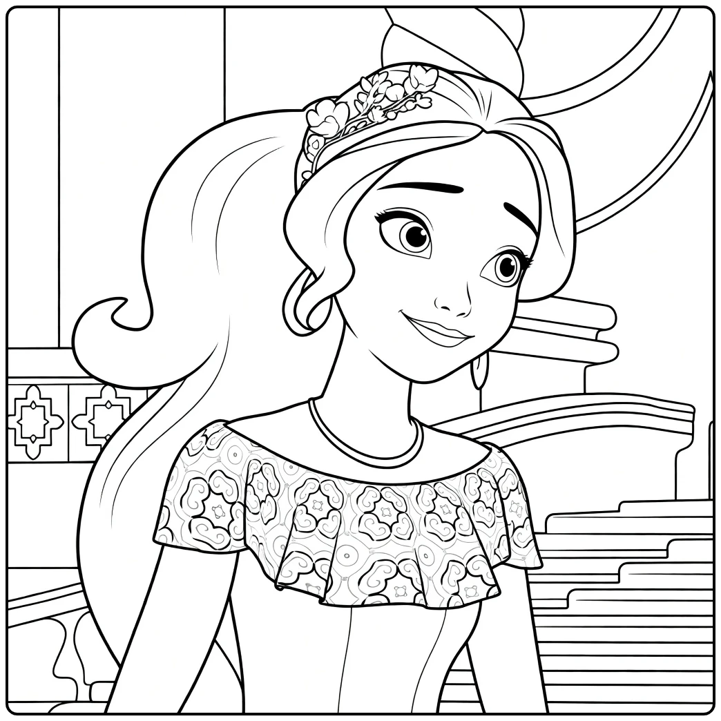 elena of Avalor for Creative Coloring Fun coloring page