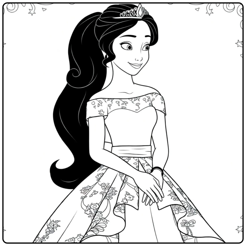 elena of Avalor for Disney Liefhebbers coloring page