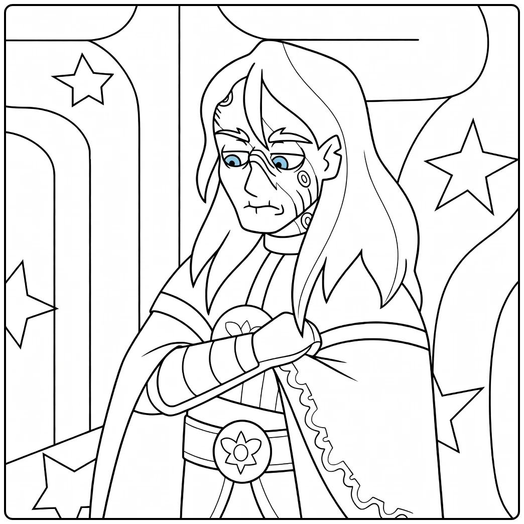 emperor Belos Kleur the Littekenheerser coloring page