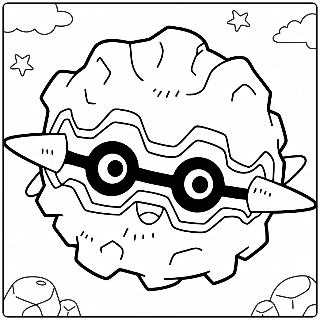 Forretress coloring page