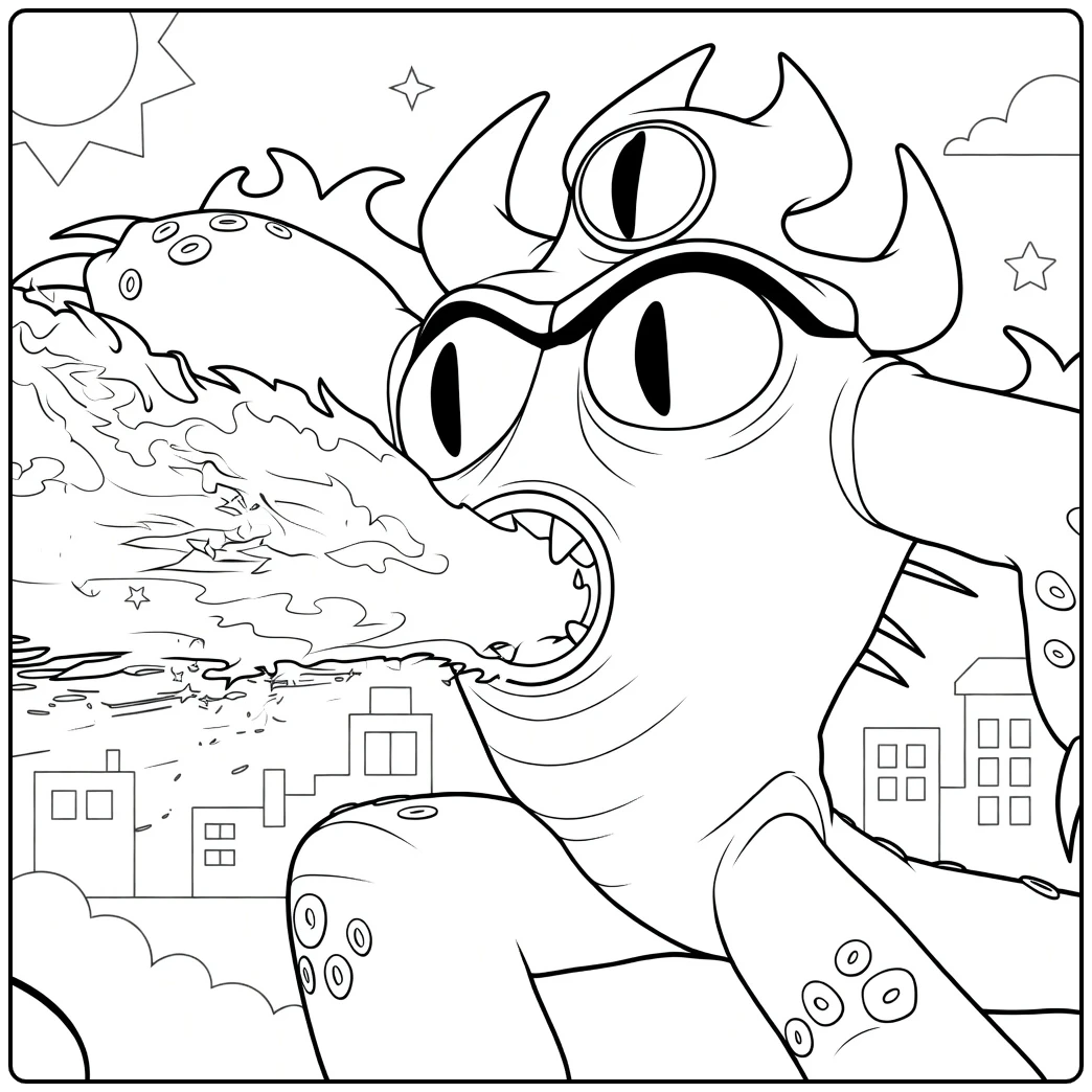 Fred coloring page