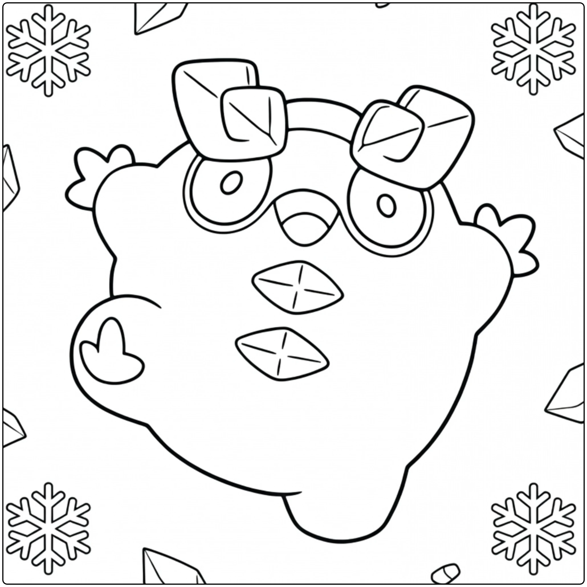 Galarian Darumaka for Pokemon Colorists coloring page
