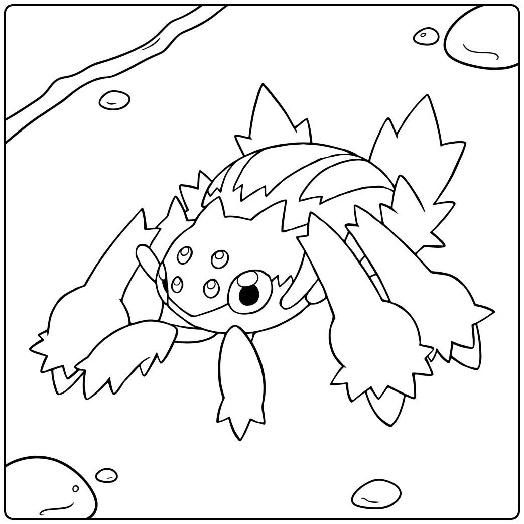 Galvantula coloring page