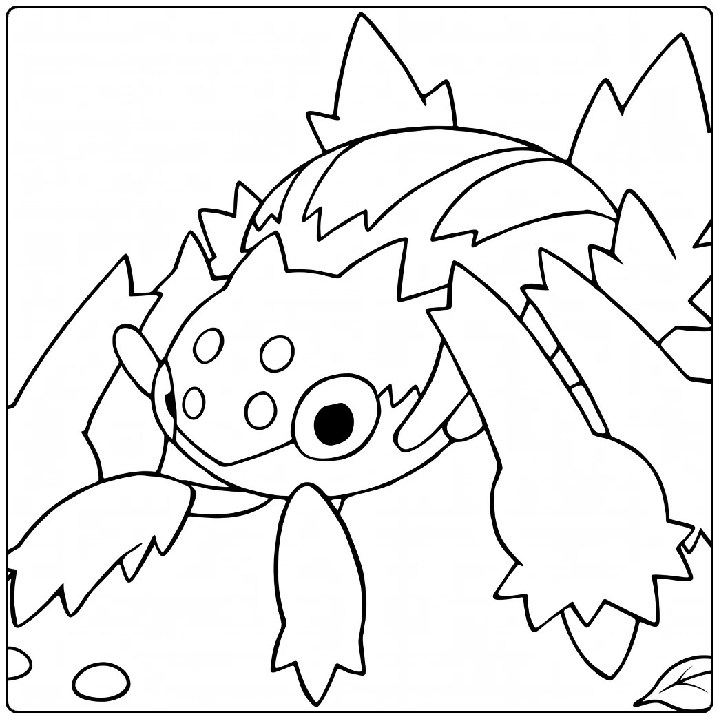 Galvantula for Kids and Fans coloring page