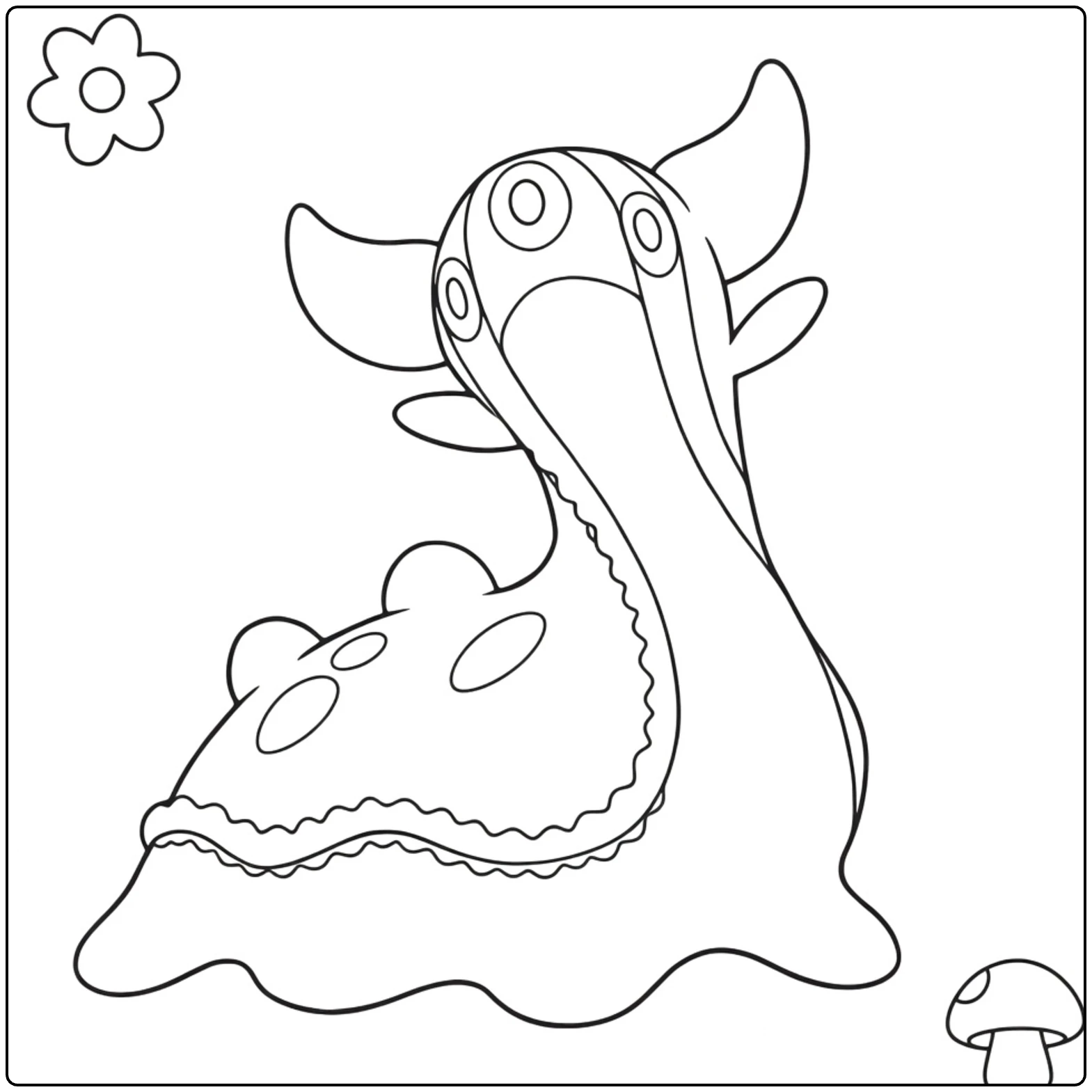 Gastrodon to Download and Color coloring page