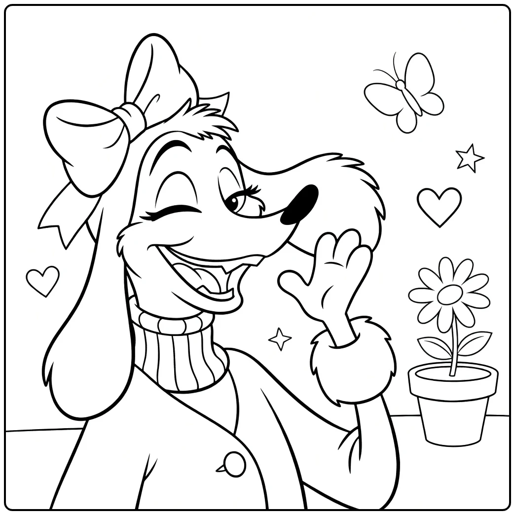 Georgette coloring page