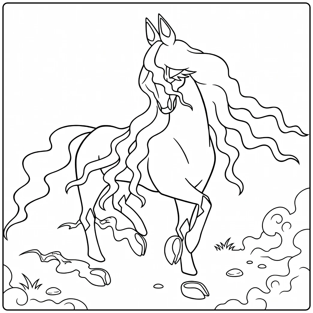 Glastrier coloring page