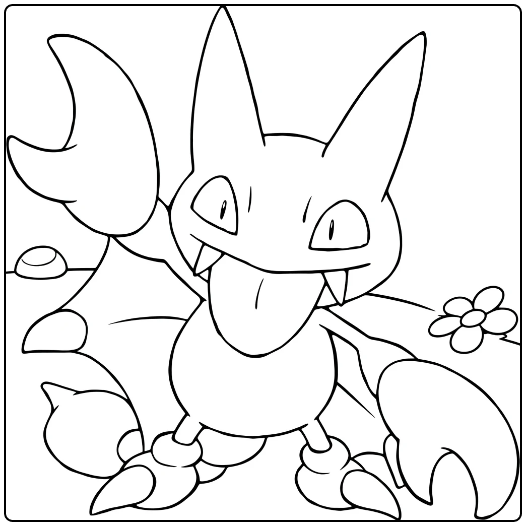 Gligar Tough Flying Scorpion Pokemon coloring page