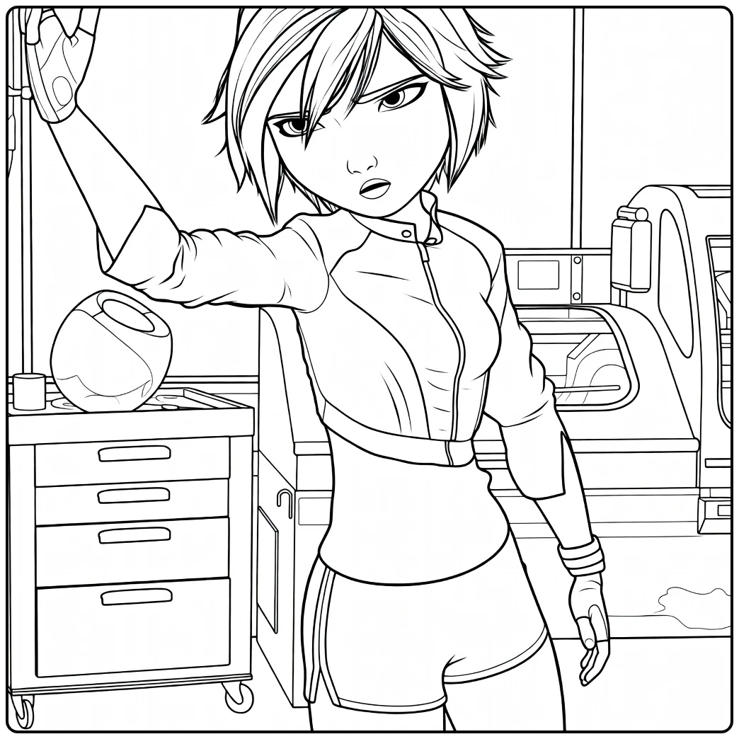 Go Go Tomago coloring page
