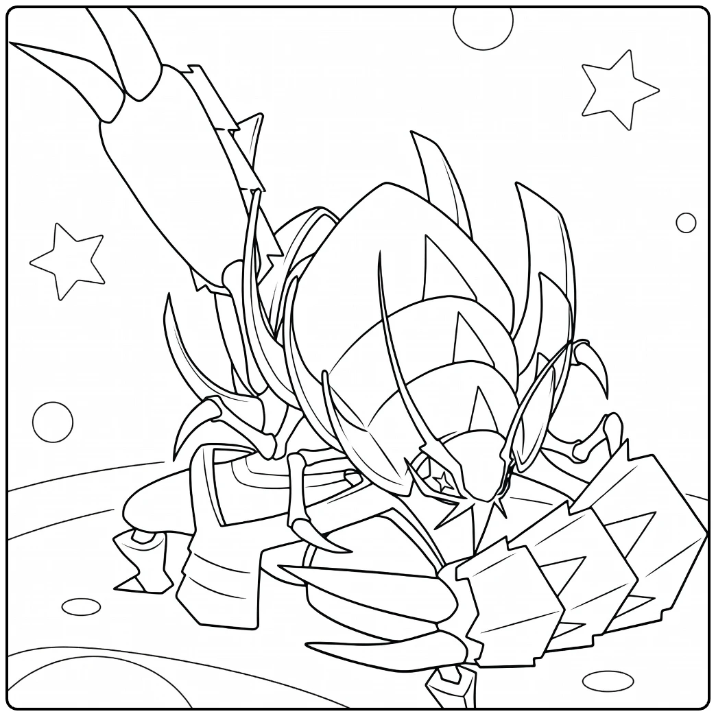 Golisopod coloring page