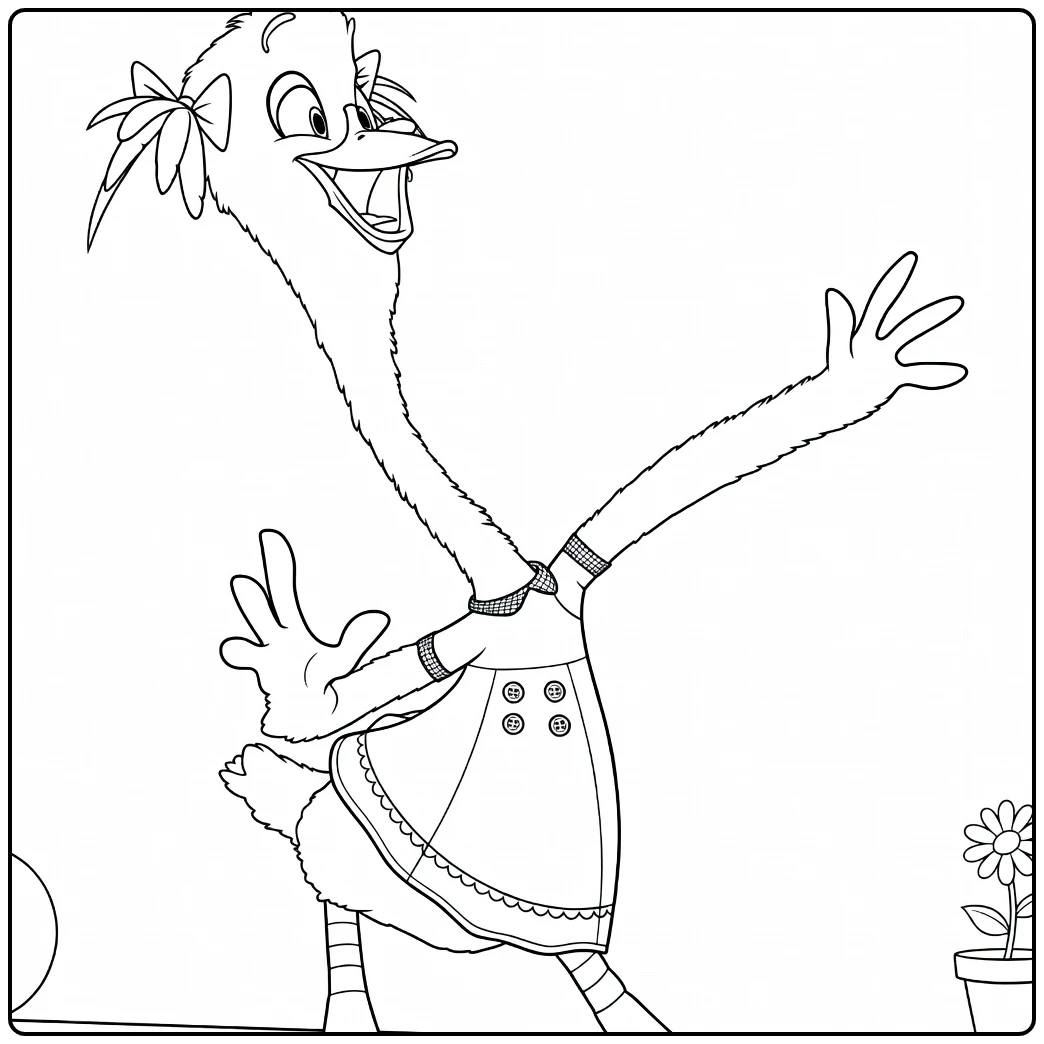 Goosey Loosey coloring page