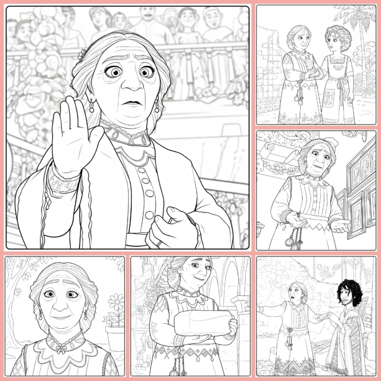 Abuela Alma coloring page collection cover image
