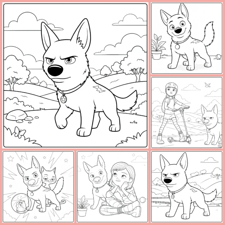 bolt coloring page collection cover image