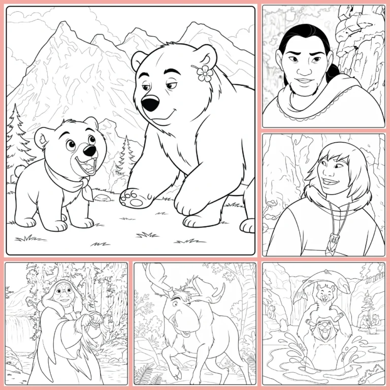 brother bear coloring page collection cover image