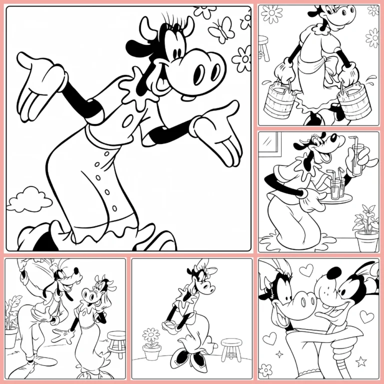 clarabelle cow coloring page collection cover image