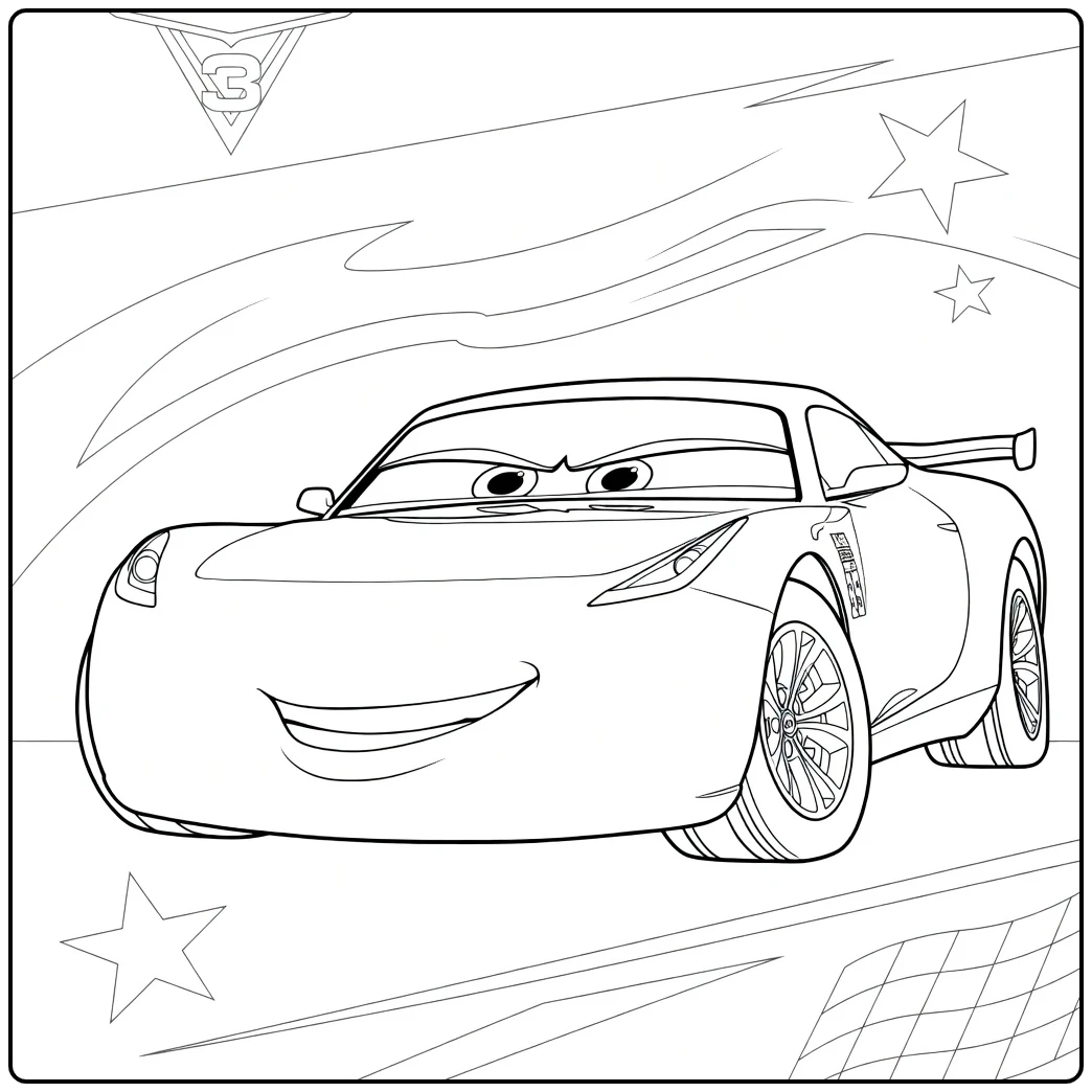 cruz Ramirez for Kids Cars 3 coloring page