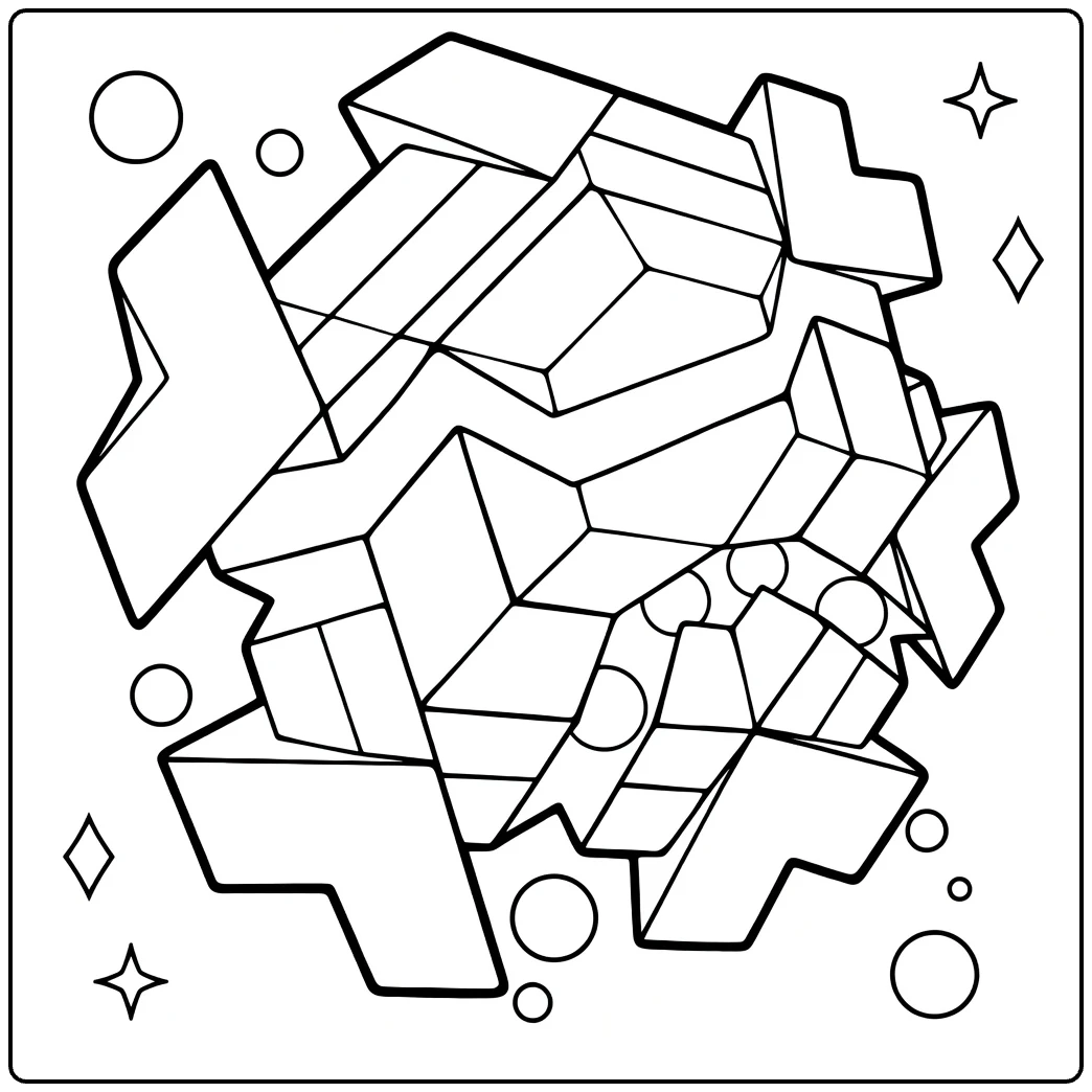 Cryogonal for Kids and Fans coloring page