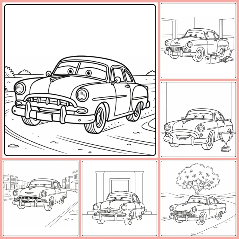 doc hudson coloring page collection cover image