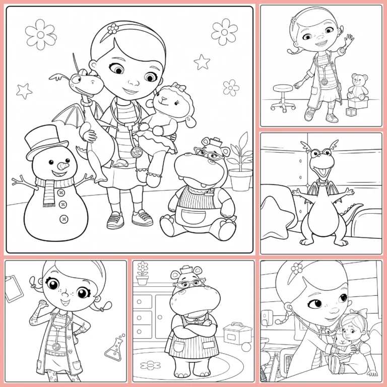 doc mcstuffins coloring page collection cover image