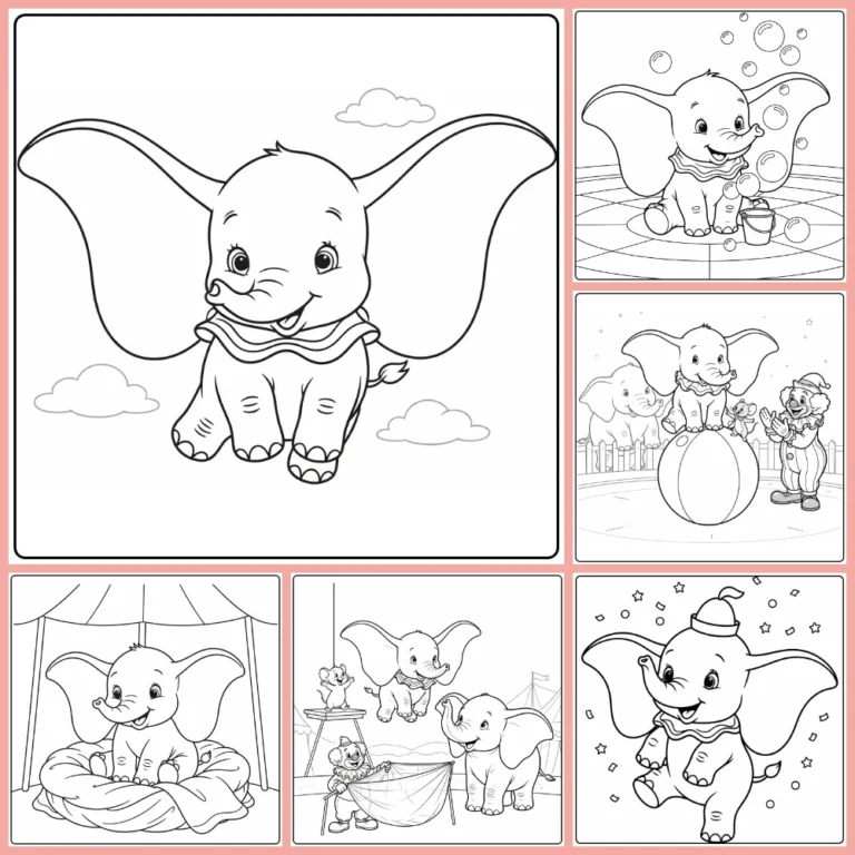 dumbo coloring page collection cover image