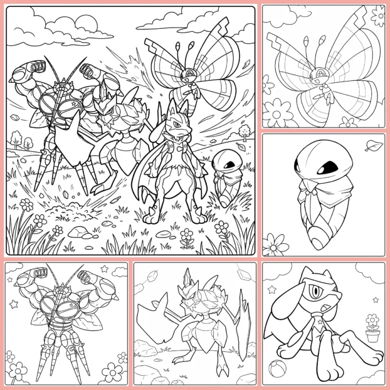 bug pokemon coloring page collection cover image