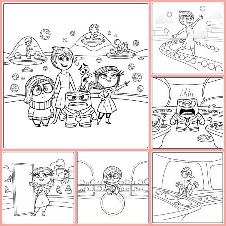 inside out coloring page collection cover image