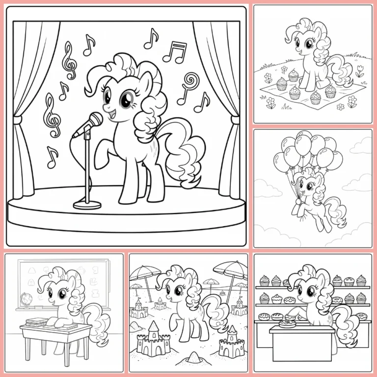 My Little Pony Pinkie Pie coloring page collection cover image
