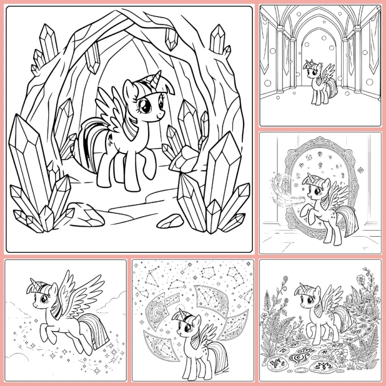 My Little Pony Twilight Sparkle coloring page collection cover image