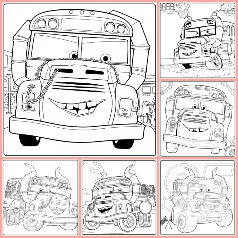 miss fritter coloring page collection cover image