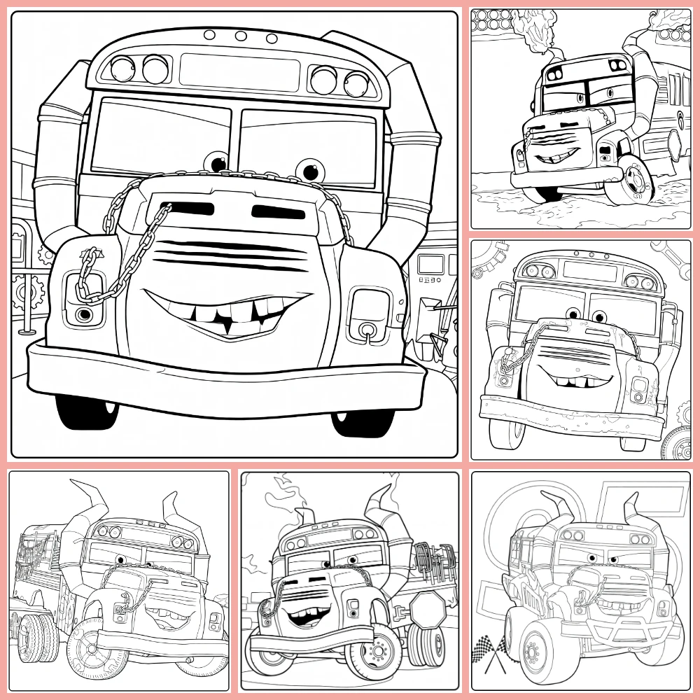 miss fritter coloring page collection cover image
