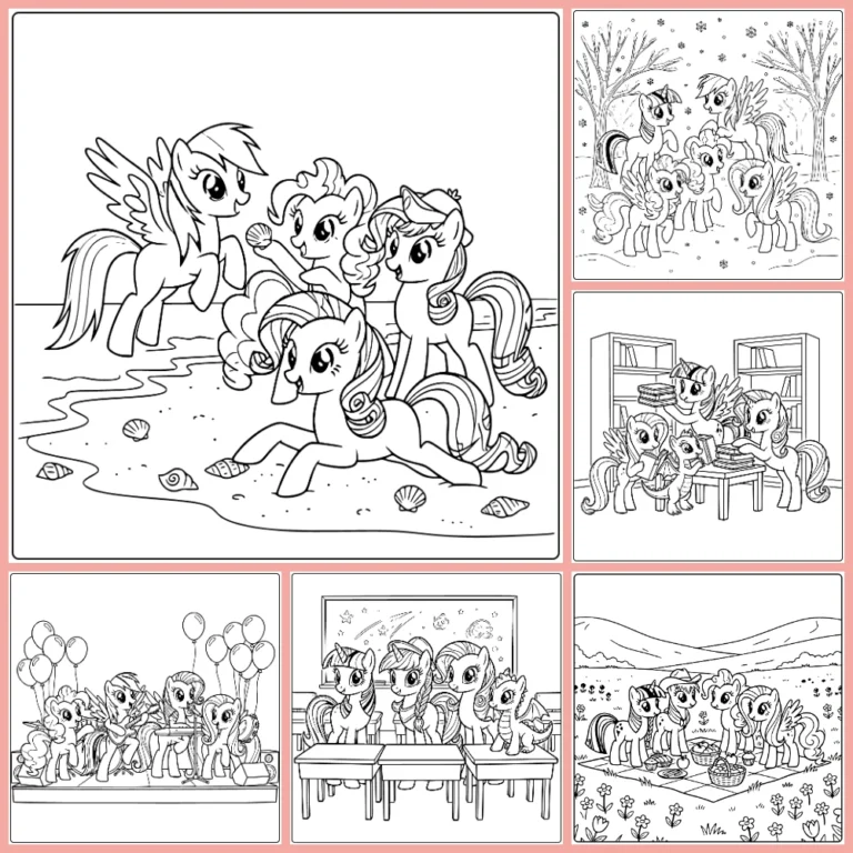 My Little Pony coloring page collection cover image