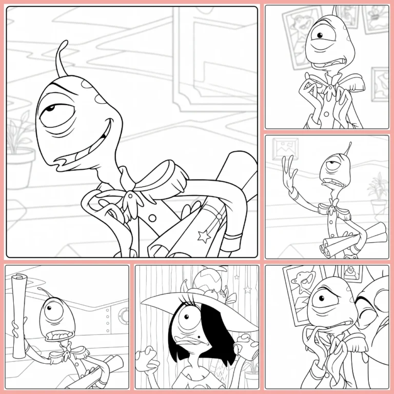 pleakley coloring page collection cover image