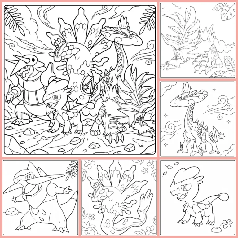 pokemon dragon coloring page collection cover image