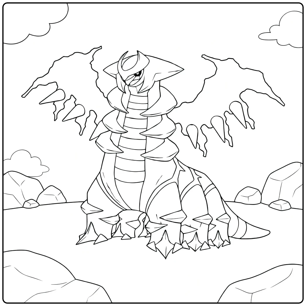 regigigas coloring page for Pokemon fans
