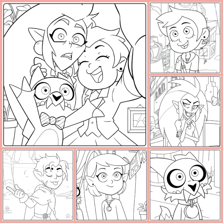 the owl house coloring page collection cover image