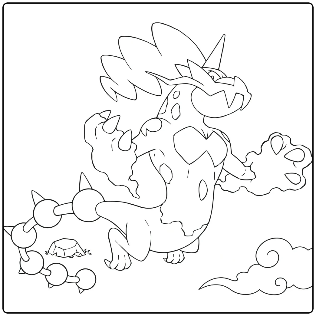 tornadus coloring page therian Pokemon