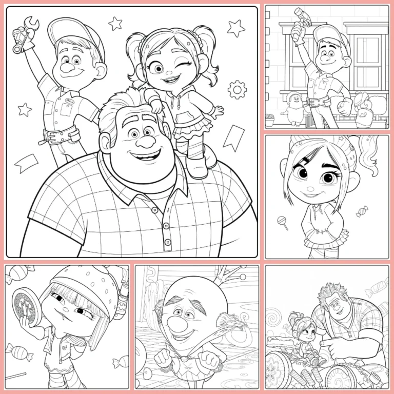 wreck-it ralph coloring page collection cover image