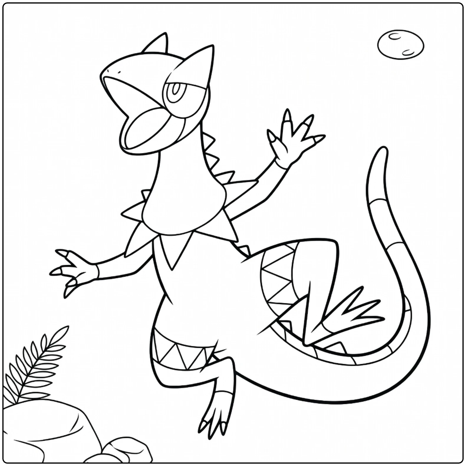 helioptile coloring page avontuurlijke sprong helioptile