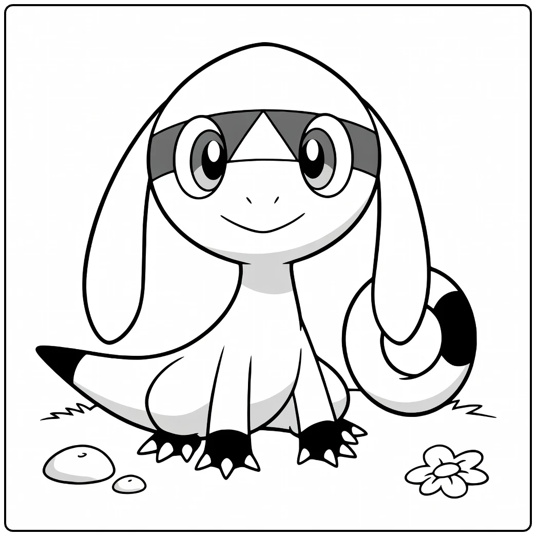 Helioptile for Kids coloring page