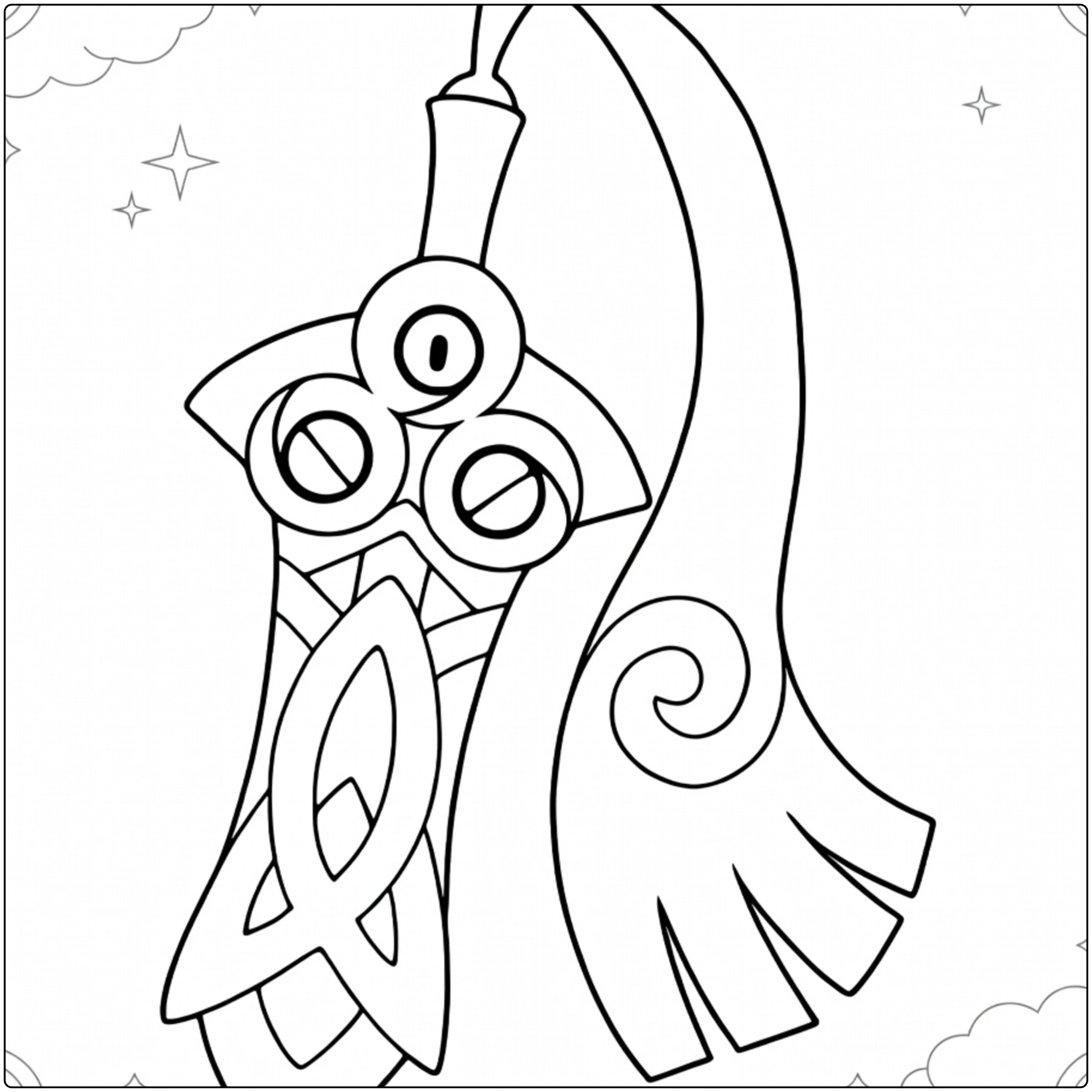 Honedge for Pokemon Fans coloring page