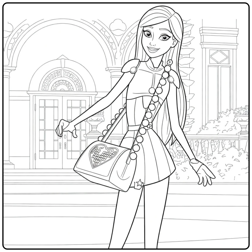 Honey Lemon coloring page