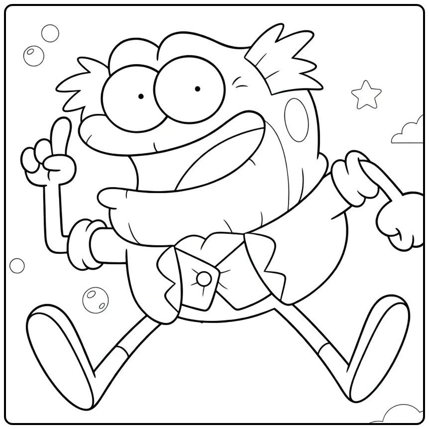 Hop Pop Plantar coloring page