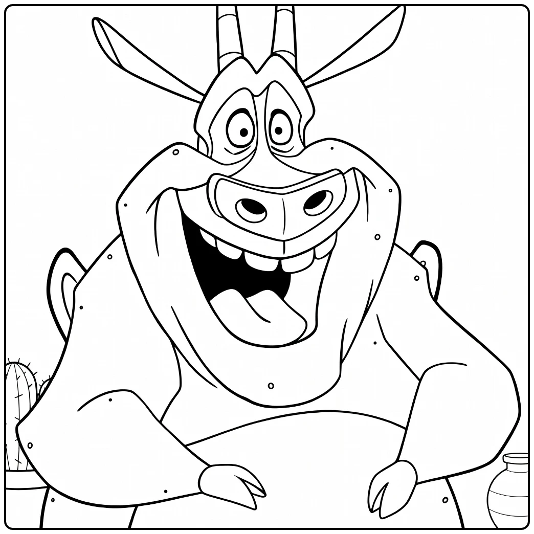 Hugo coloring page