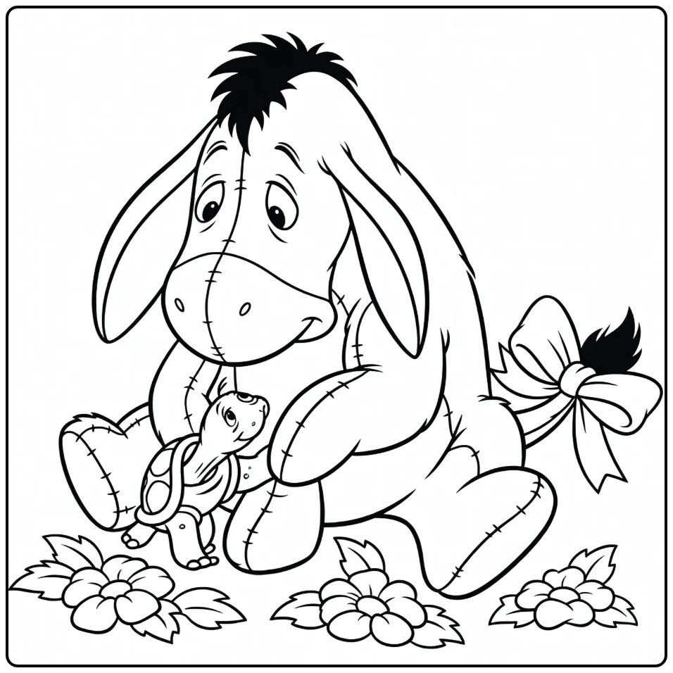 iejoor coloring page iejoor knuffelt baby schildpad