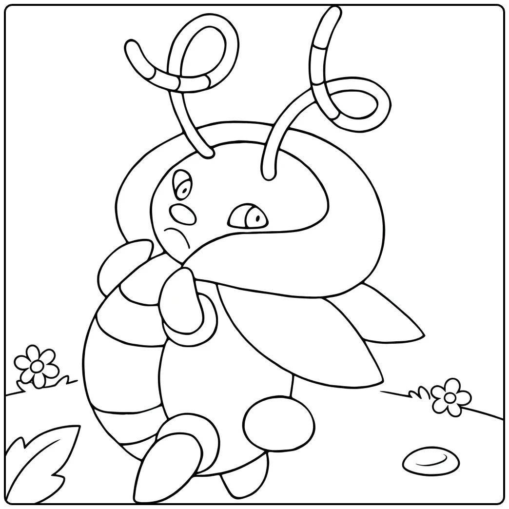 Illumise coloring page