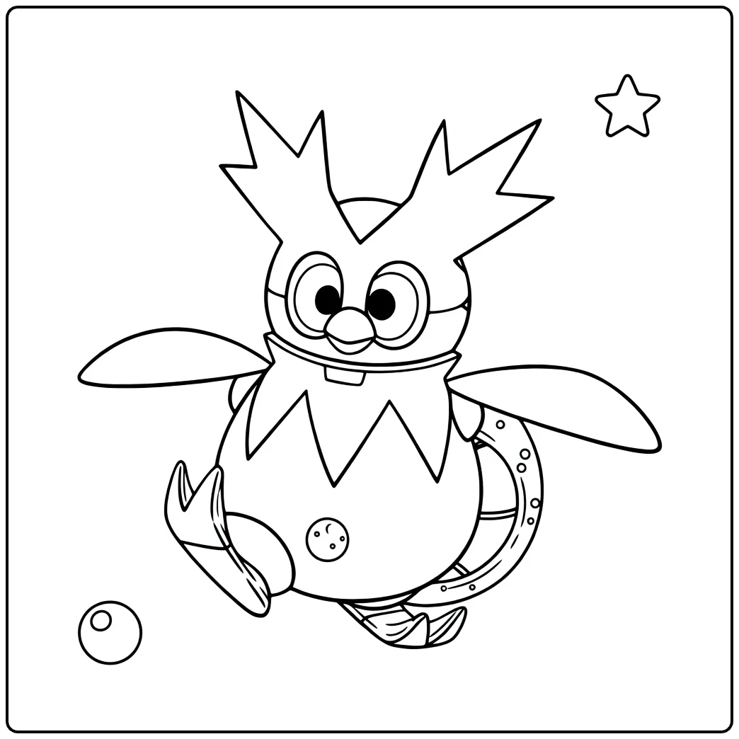 Iron Bundle Pokemon Paradox coloring page