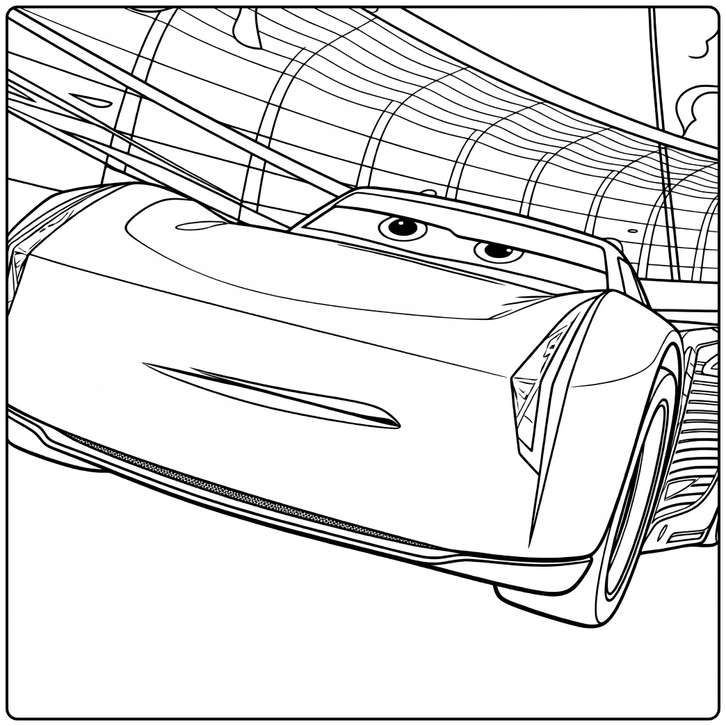 jackson Storm Cars 3 Snel Racen coloring page