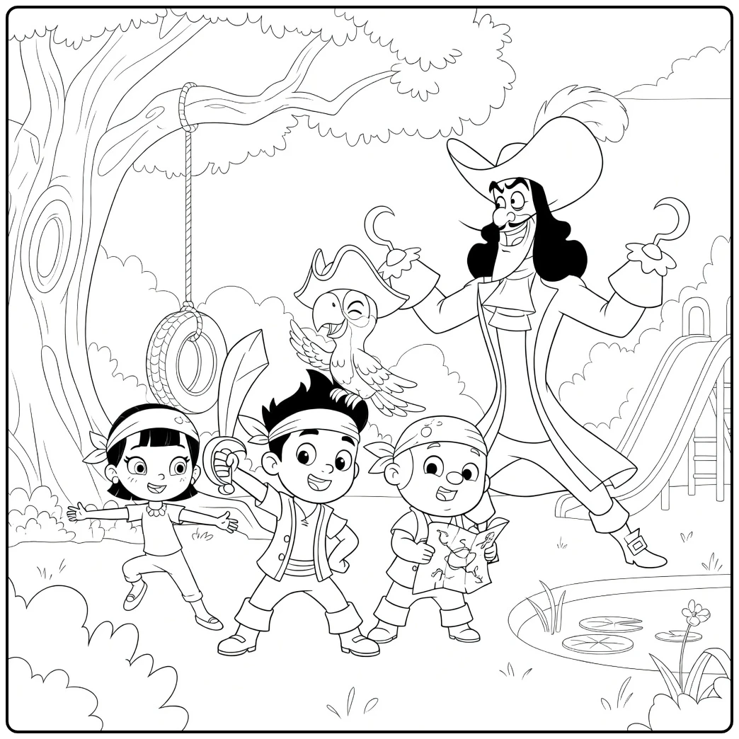 jake and the Never Land Pirates for Kids coloring page